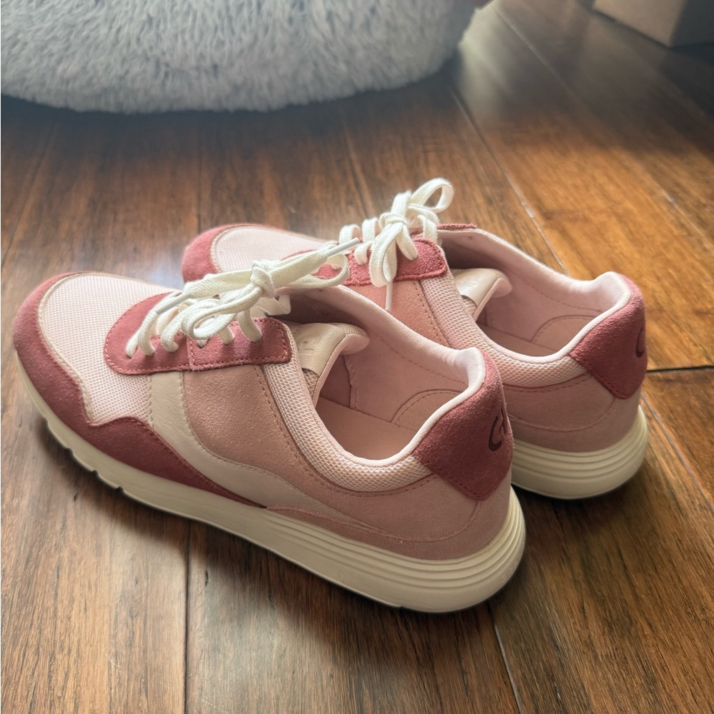 Pink and White Sneakers